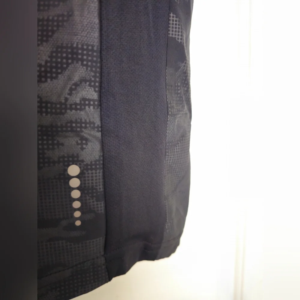Men's Balance Collection Athletic Shorts Camouflage Embossed Black Large